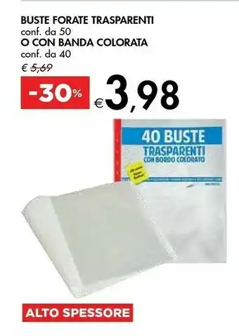 Bennet Buste Forate Trasparenti C offerta