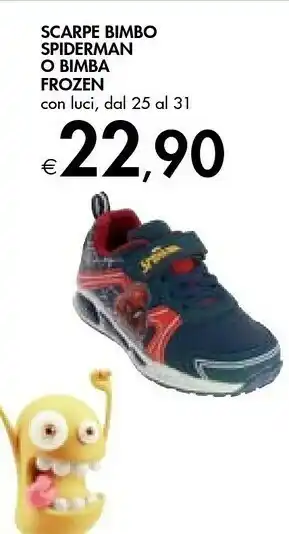 Bennet Scarpe Bimbo Spiderman O Bimba Frozen offerta