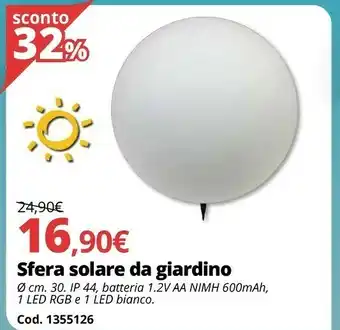 Brico Io Sfera Solre Da Giardino offerta
