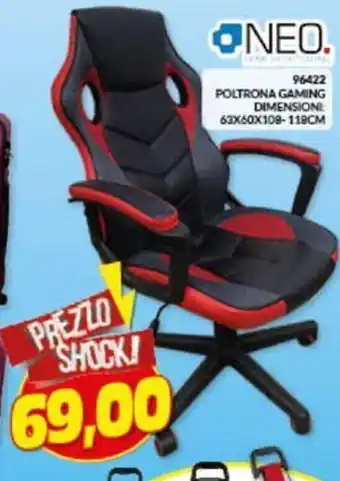 Risparmio Casa Poltrona Gaming 118 cm offerta