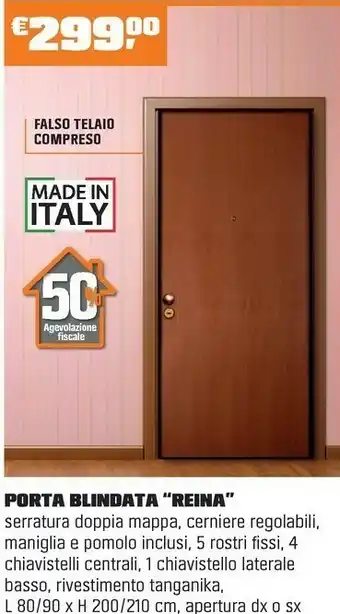 OBI PORTA BLINDATA “REINA” offerta