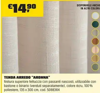 OBI TENDA ARREDO “ARONNA” offerta