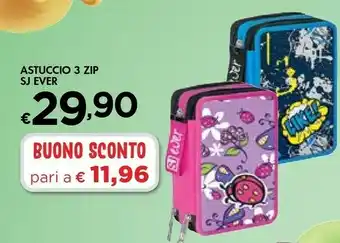 Bennet Astuccio 3 Zip Sj Ever offerta