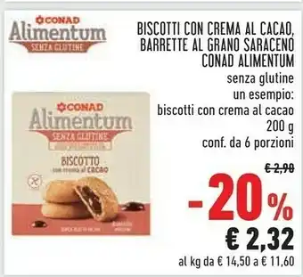 Conad Conad - Biscotto Con Crema Al Cacao AC Alimentum 200 G(ml) offerta