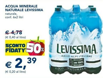 Esselunga Nestlè Vera - Acqua Minerale Naturale Lievemente Frizzante 1500 G(ml) offerta