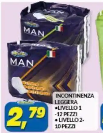 Incontinenza Leggera 10 Pezzi