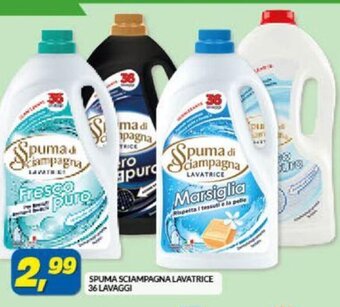 Spuma Sciampagna Lavatrice 36 Lavaggi