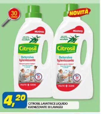 Citrosil Lavatrice Liquido Igienizzante 30 Lavaggi