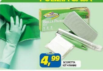 Risparmio Casa Scopetta Kit 4 Panni offerta