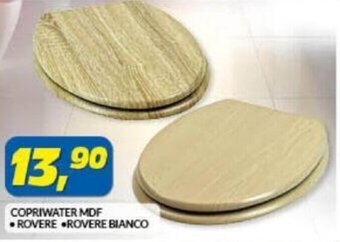 Risparmio Casa Copriwater MDF Rovere Rovere Bianco offerta