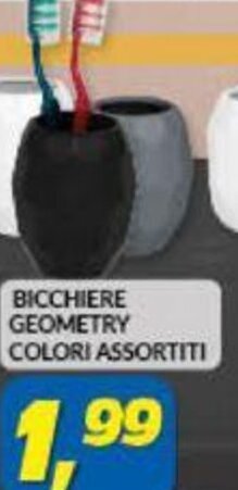 Bicchiere Geometry Colori Assortiti