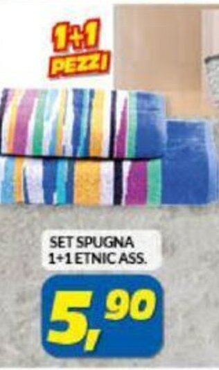 Risparmio Casa Set Spugna 1 + 1 Etnic Ass. offerta