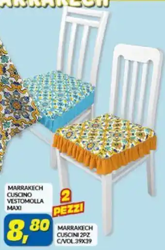 Risparmio Casa Marrakech Cuscino Vestomolla Maxi Marrakech Cuscini 2 PZ C/ Vol. 39 x 39 offerta