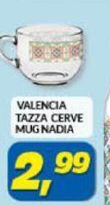 Risparmio Casa Valencia Tazza Cerve Mug Nadia offerta