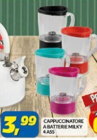 Cappuccinatore A Batterie Milky 4 Ass