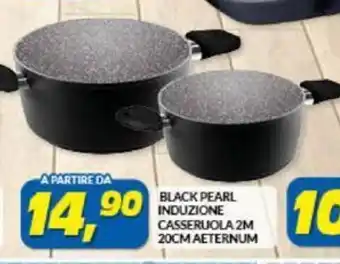 Risparmio Casa Black Pearl Induzione Casseruola 2M 20 CM Aeternum offerta