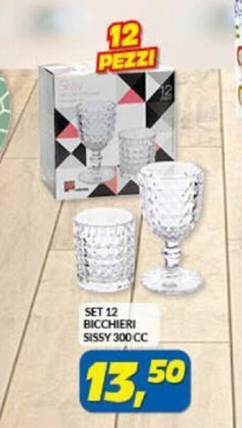 Set 12 Bicchieri Sissy 300 cc