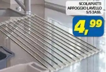 Scolapiatti Appoggio Lavello S/S 3 Ass
