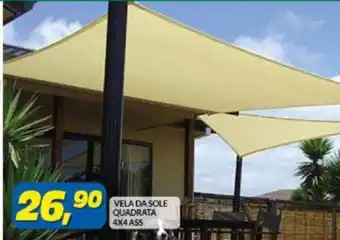 Risparmio Casa Vela Da Sole Quadrata 4 x 4 Ass offerta