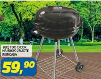 Risparmio Casa BBQ TDO C/Cop. NR. 58x90 2 Ruote Risp.Casa offerta