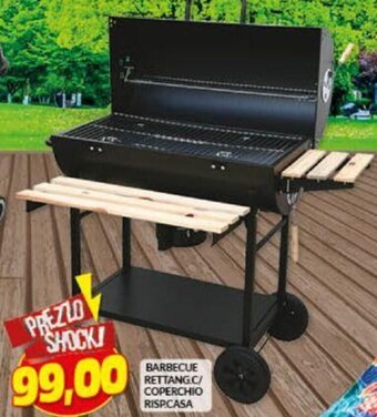 Barbecue Rettang. C/ Coperchio Risp.Casa