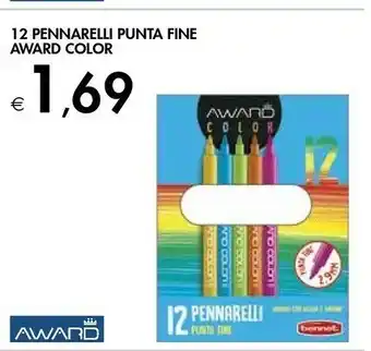 Bennet 12 Pennarelli Punta Fine Award Color offerta