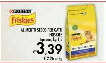 Bennet Purina Alimento Secco Per Gatti Friskies offerta