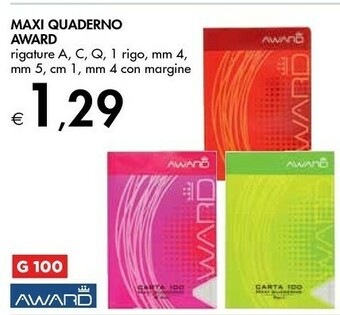 Award Maxi Quaderno