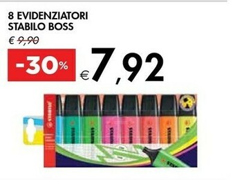 Bennet De bosses Boss 8 Evidenziatori Stabilo offerta