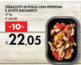 Straccetti Di Pollo Con Peperoni E Aceto Balsamico