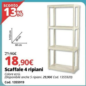 Brico Io Scaffale 4 Ripiani offerta