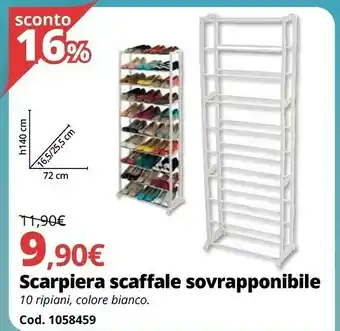 Brico Io Scarpiera Scaffale Sovrapponibile offerta