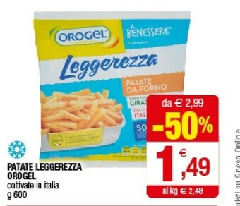 Iperal Orogel Patate Leggerezza offerta