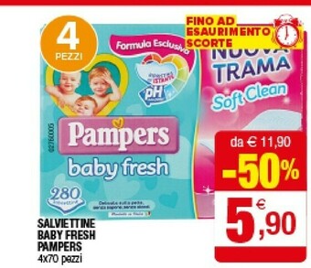 Iperal Pampers Salviettine Baby Fresh offerta