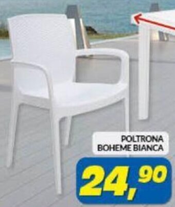 Risparmio Casa Poltrona Boheme Bianca offerta