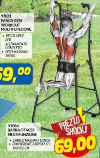 Barra Fitness Multifunzione 97084