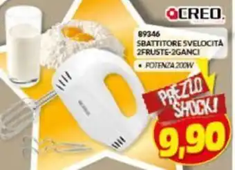 Creo Sbattitore Svelocita 2 Fruste 2Ganci