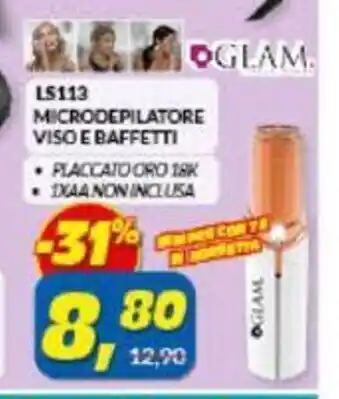 Risparmio Casa Glam Microdepilatore Viso E Baffetti offerta