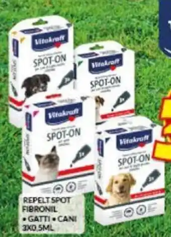 Risparmio Casa Repelt Spot Fibronil Gatti/Cani 3 x 0,5 ml offerta