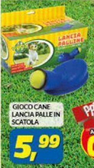 Gioco Cane Lancia Palle in Scatola