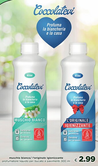 Acqua & Sapone Coccolatevi Muschio Bianco/ l'originale igienizzante 300 ml offerta