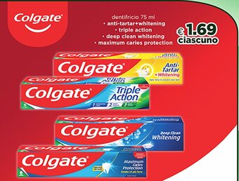 Acqua & Sapone Colgate dentifricio 75 ml offerta