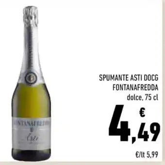 Conad Fontanafredda Spumante Asti DOCG dolce 75 cl offerta