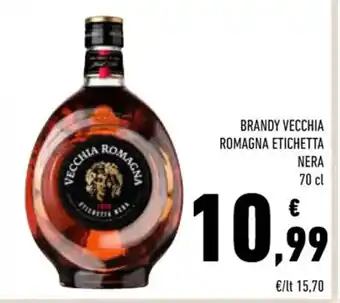 Conad Brandy Vecchia Romagna Etichetta Nera 70 cl offerta