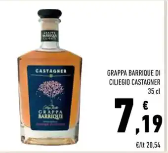 Conad Castagner Grappa Barrique di Ciliegio 35 cl offerta