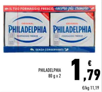 Conad Philadelphia 80 g x 2 offerta