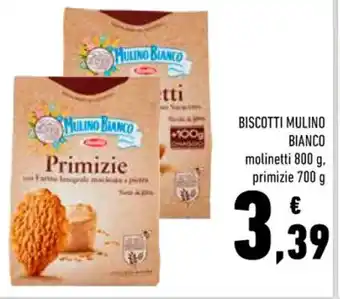 Conad Mulino Bianco Biscotti 800g/700g offerta