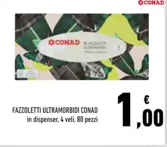 Conad Fazzoletto Ultramorbidi 4 veli 80 pezzi
