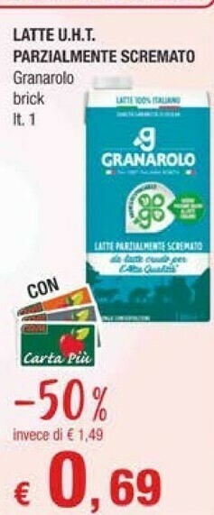 Crai Granarolo Latte offerta