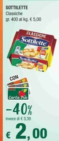 Crai Sottilette offerta